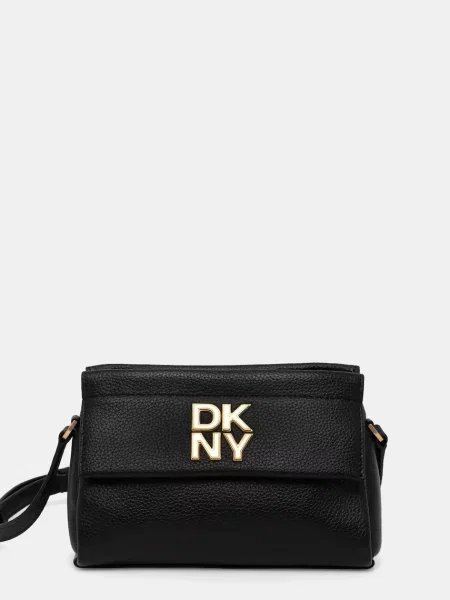 Geanta de piele Dkny negru