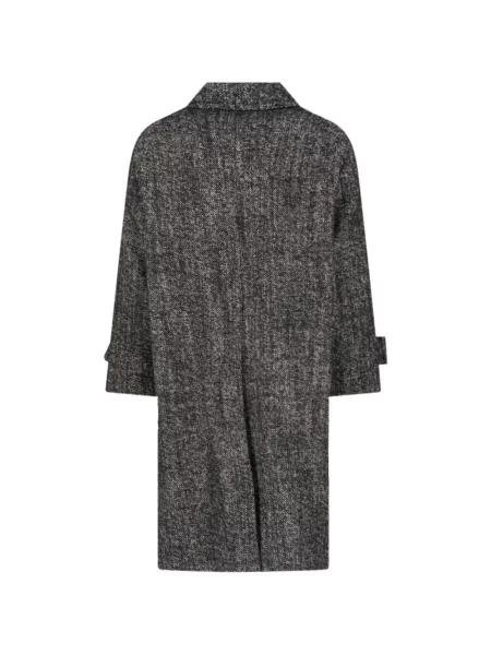 Palton Tagliatore din tweed negru