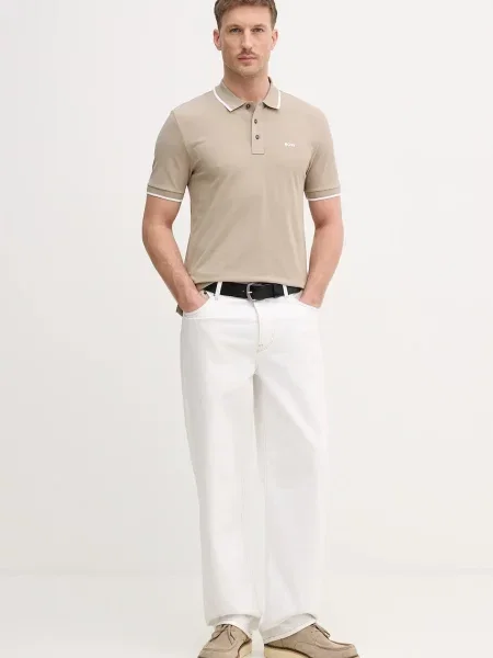 Tricou polo Boss verde