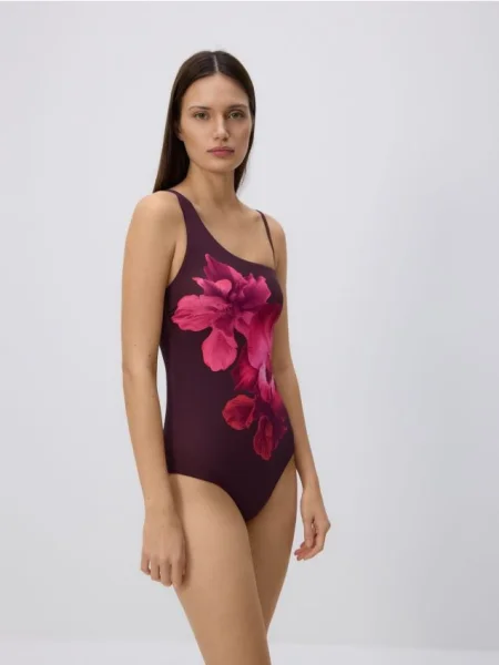 Reserved Costum de baie întreg violet-închis violet