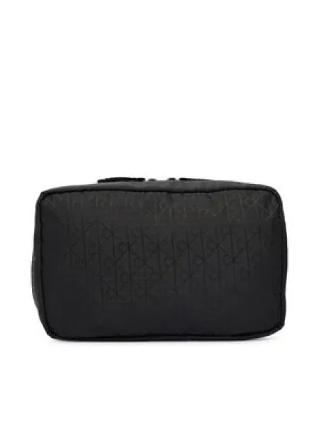 Calvin Klein Kozmetični kovček Emblem Aop Washbag črna