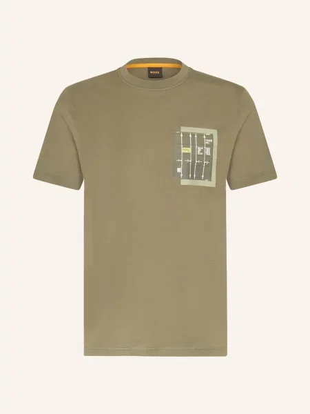 Boss T-Shirt Te_Container gruen zielona