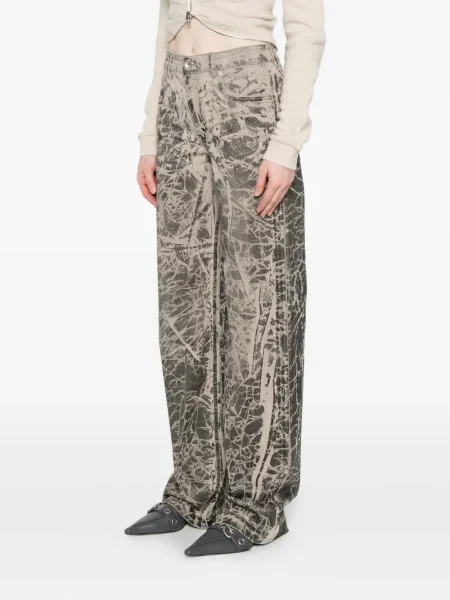 Blugi Rick Owens Drkshdw cu imagine negru