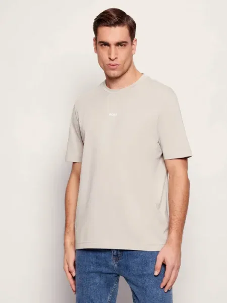 Tricou Boss Orange scurt bej
