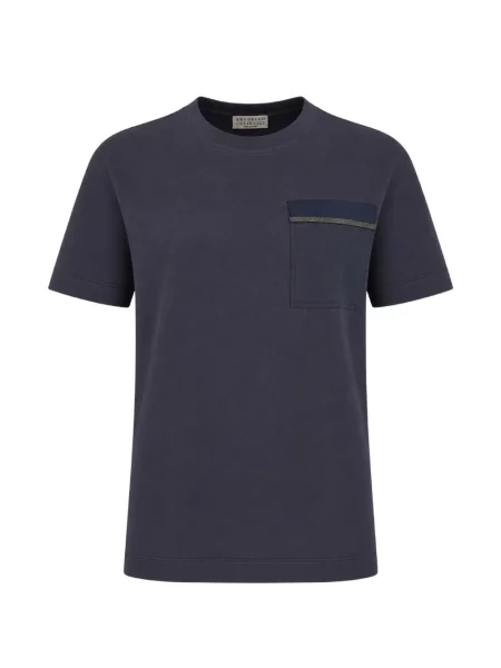 Tricou Brunello Cucinelli albastru