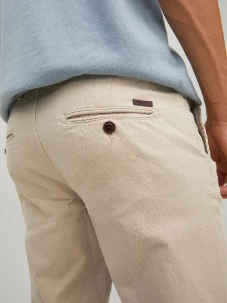 JACK & JONES Chino hlače Marco kremna črna