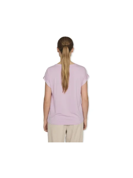 VILA Tricou VIELLETTE mov liliachiu violet