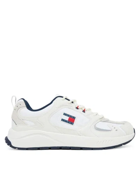 Sneakers Tommy Jeans Tjm Runner Écru alb