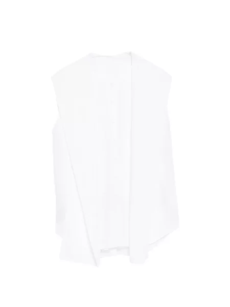 Cămașă Less fără mâneci alb