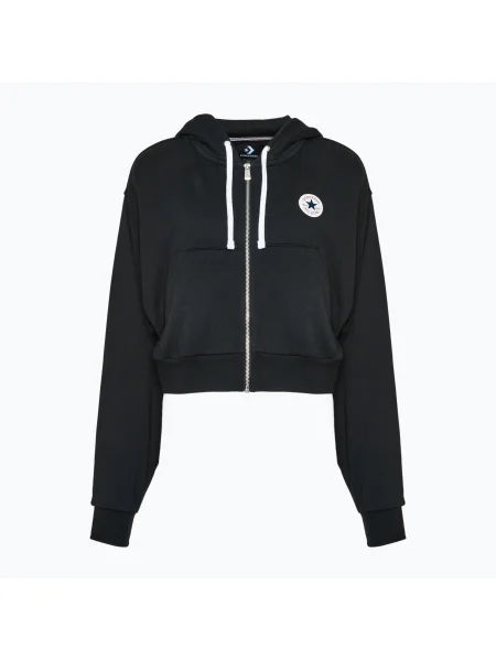 Дамски суитшърт Converse Retro Full-Zip Hoodie converse black черно