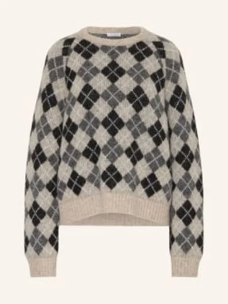 Mrs & Hugs Sweter Z Alpaki beige czarny
