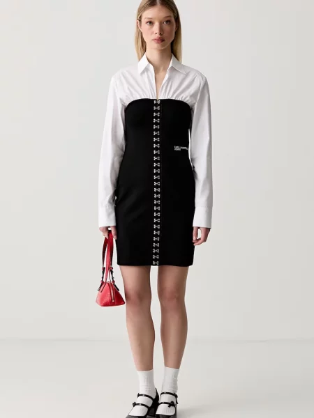 Karl Lagerfeld Jeans rochie negru