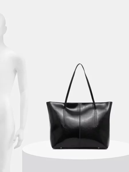 Кожаная сумка Answear.lab черная