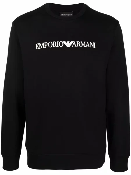 Суитчър Emporio Armani с принт черно