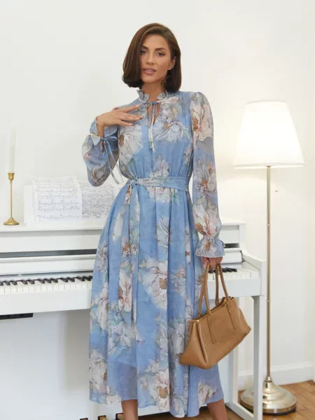 Сукні Dressa шифон блакитний