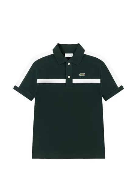 Koszulka polo dziecięca Lacoste zielona