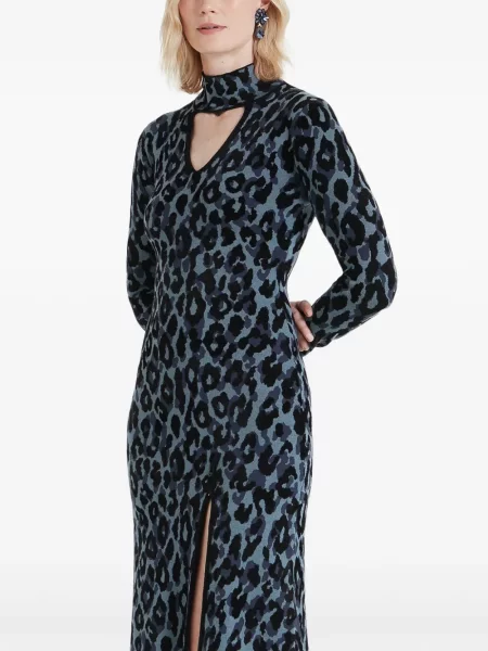 Rochie Temperley London tricotate albastru