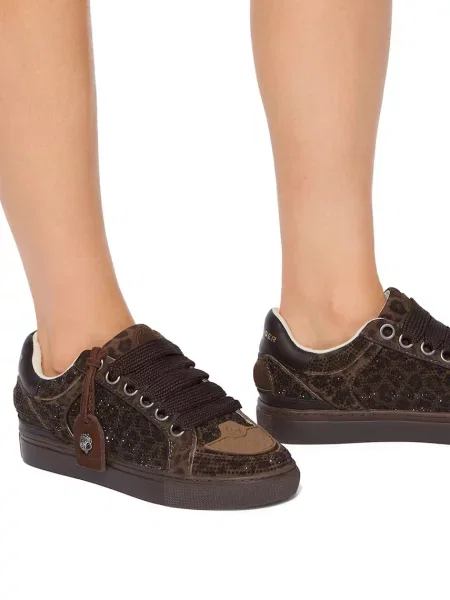 Kurt Geiger Sneakers tornacipő Southbank | hasított bőr barna
