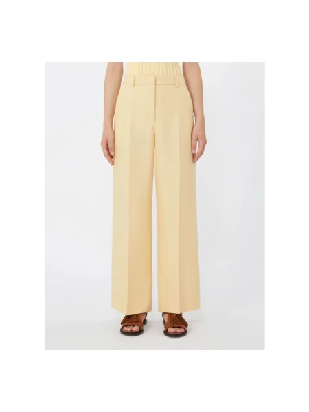 Spodnie Weekend Max Mara beżowe