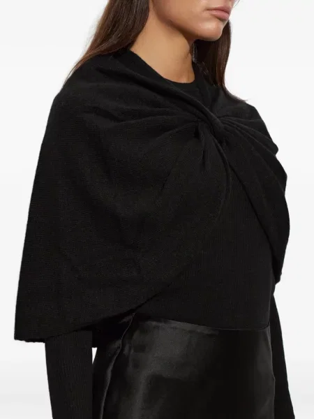 Poncho By Malene Birger negru