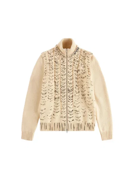 Kardigan Maison Margiela wełniany beżowy