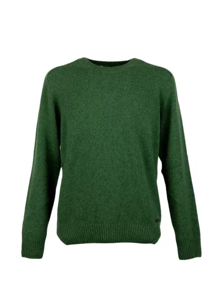 Pulover Brooksfield cu decolteu rotund verde