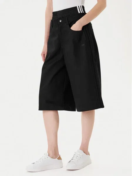 Джинсовые шорты Adidas черные