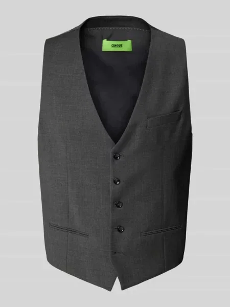 Kamizelka z dodatkiem żywej wełny model ‘Cicastello’ Cinque szara