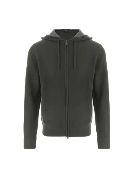 Sweter Vince z kapturem zielony