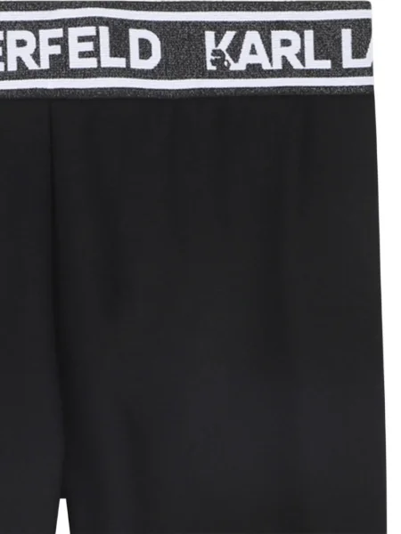 Legginsy dziecięce Karl Lagerfeld czarne
