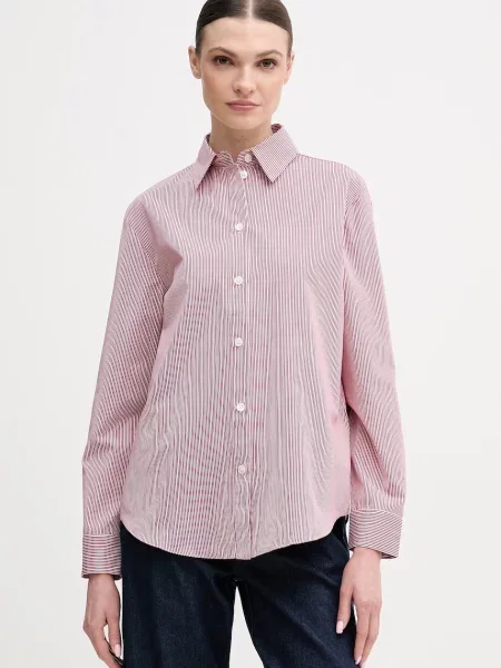 MM by Max Mara cămașă din PANFILO bordo