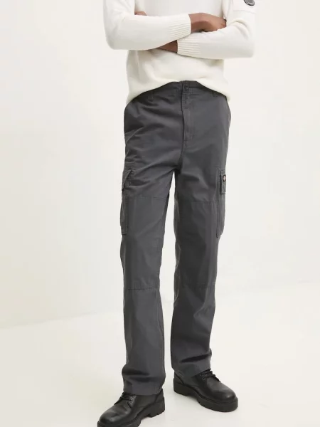 Kalhoty Dickies EAGLE BEND modrá ve střihu cargo šedé