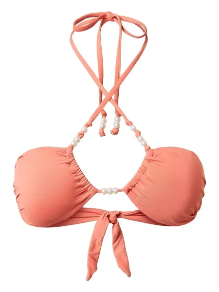 Bikini Twinset cu perle portocaliu