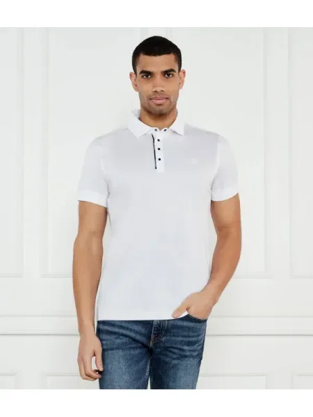 Karl Lagerfeld Polo PRESS BUTTON alb