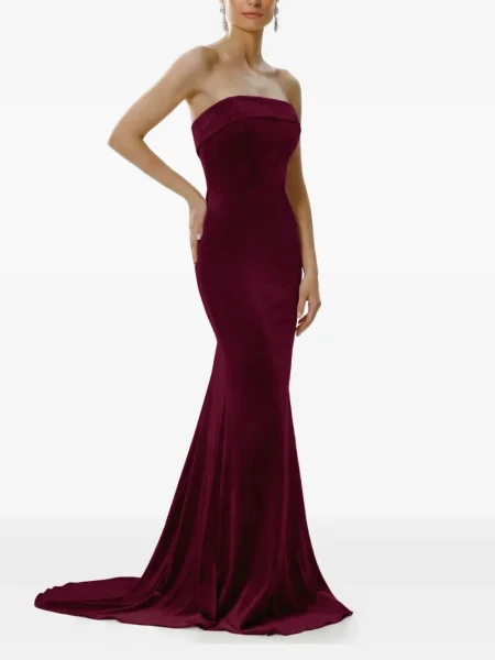 Rochie Framboise fără bretele de costum roșu