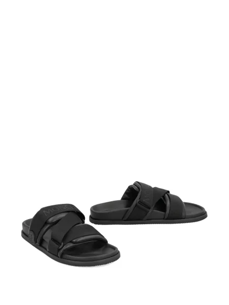 Sandale Moncler din piele negru