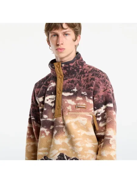 Суитшърт Columbia Helvetia™ II Printed Half Snap Fleece Camel Brown Sisters L бежово