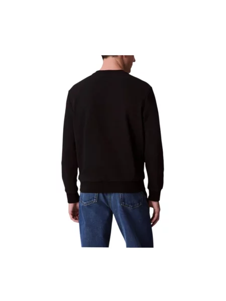 Bluza z nadrukiem z logo Calvin Klein Jeans czarna
