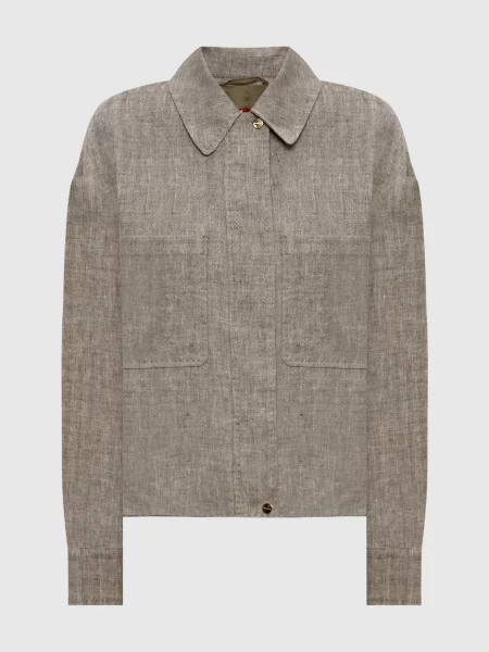Куртка LUCAS з льону Max Mara бежева