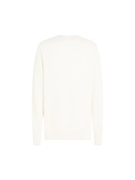 Sweter z dzianiny o kroju regular fit z czystej bawełny Tommy Hilfiger biały