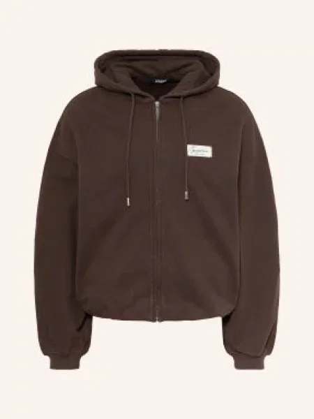 Jacquemus Bluza Rozpinana Z Kapturem Le Hoodie Montaigne braun