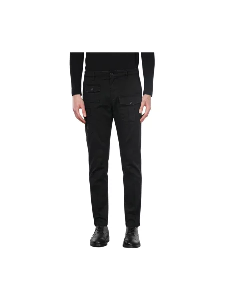 Spodnie cargo Mason's czarne