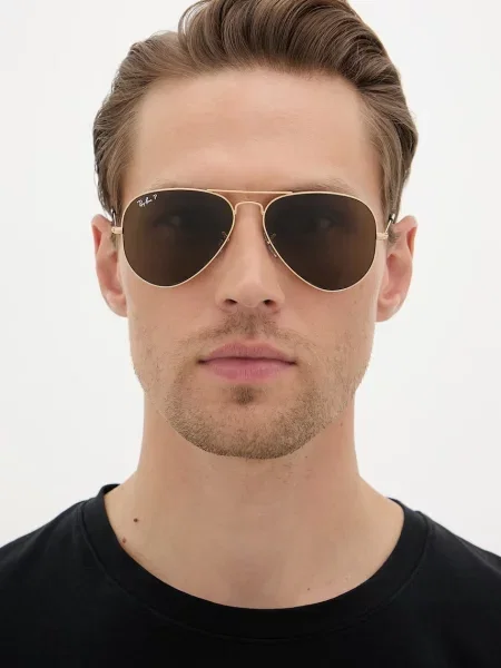 Ray-Ban napszemüveg AVIATOR LARGE METAL