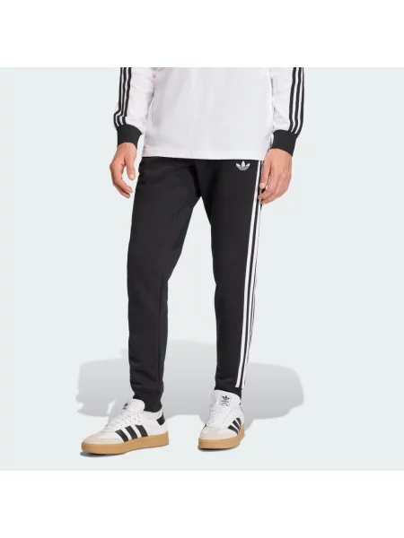 Komplet dresowy Adidas w paski czarny