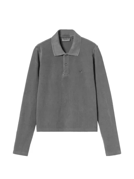 Lung tricou polo Carhartt Wip gri