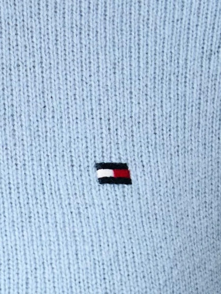Tommy Hilfiger пуловер дамски от вълна синьо