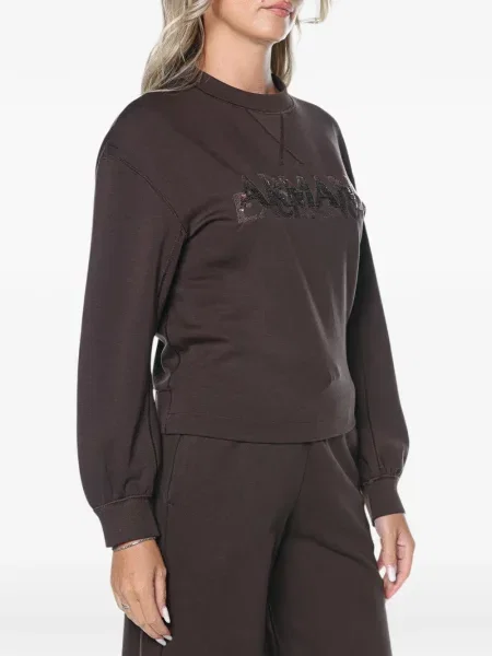 Hanorac Armani Exchange cu autograf maro