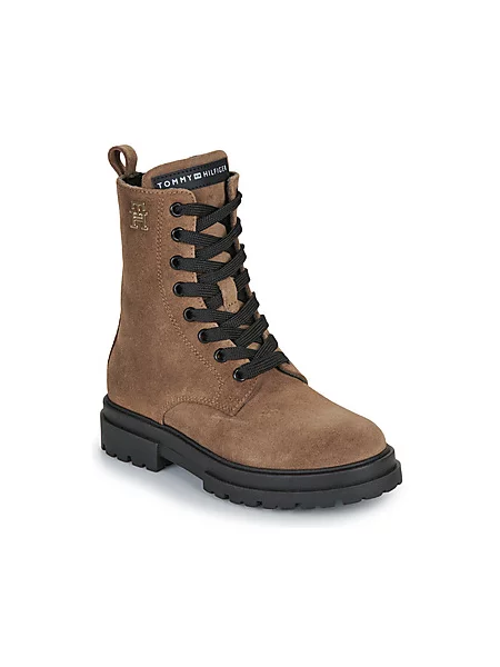 Pohodni čevlji Tommy Hilfiger Lace-Up Bootie rjava