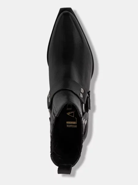 Кожаные утепленные ботинки Answear.lab черные