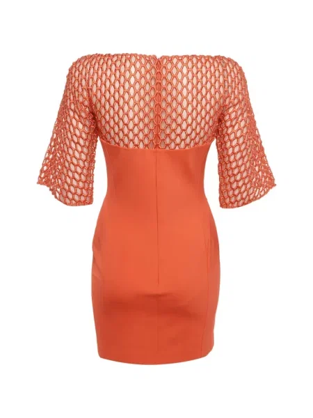 Rochie mini Zuhair Murad plasă portocaliu